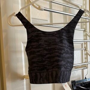 Black Camouflage Women's Top